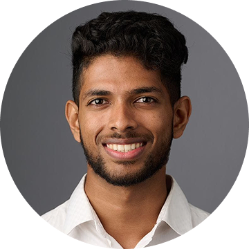 Picture of former intern Nived Neetha-Sooraj